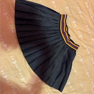 Polo Ralph Lauren Navy Skirt with Yellow and Purple Waistband